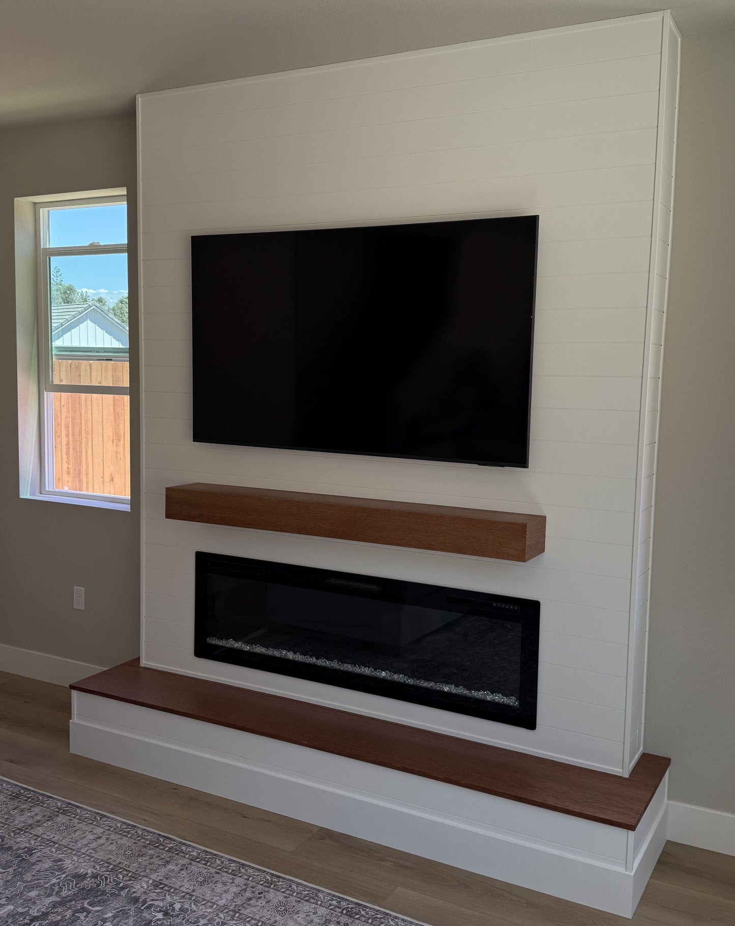 Media wall with concealed cable management
