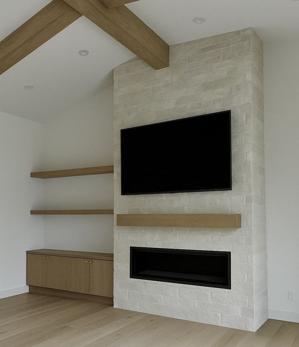 Precision-built cabinetry and entertainment wall