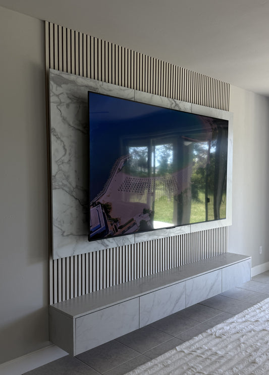 Ambient LED lighting in bespoke cabinetry