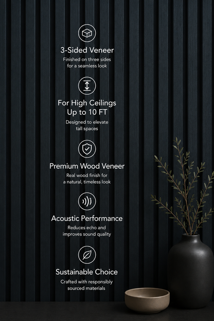 Black oak Acoustic panel