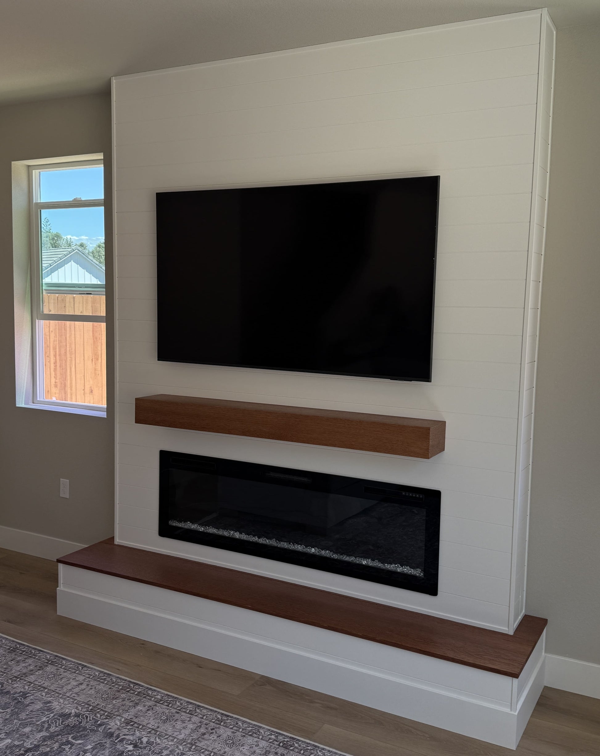 Media wall with concealed cable management