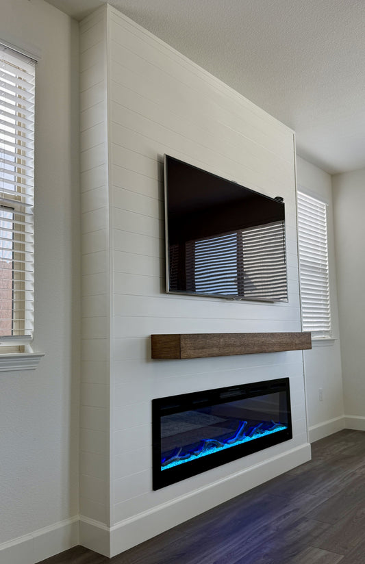 Custom TV zone with integrated lighting effects