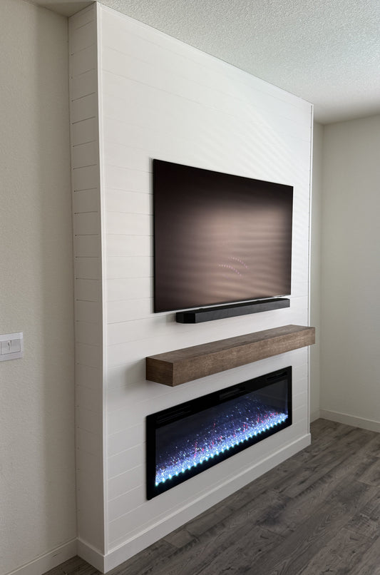 TV feature wall with contemporary cabinetry